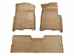 Husky Weatherbeater FRONT/2ND Row Floor Mats 3PC Fits 2009-2014 F150 Tan. Fixed Price $149.99.