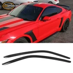 Fits 15-23 Ford Mustang Coupe Window Visors Rain Sun Guard Vent 2PC Set. Fixed Price $37.99.