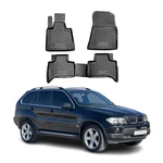 Omac Floor Mats Liner For Bmw X5 E53 2000-2006 Rubber Tpe Black 4PCS. Fixed Price $78.19.