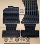 Original Audi Q5 8R (08-16) Black Rubber Floor Mats Carpets Front Rear Set Lhd. Fixed Price $347.88.