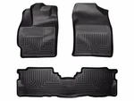 Husky Weatherbeater FRONT/2ND Row Floor Mats 3PC Fits 12-17 Toyota Prius V Blk. Fixed Price $127.49.