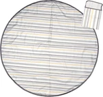 Multi-purpose Catchall, Round Splat Mat, Gray Stripe, Great For Meal Craft. Fixed Price $26.99.
