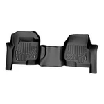 Maxliner Floor Mats 1ST Row One Piece Black Compatible With Bench Seat. Fixed Price $159.22.