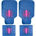 Marvel Spider-man Red Black Rubber Car Floor Mats Set 4 Pc Plasticolor. Fixed Price $39.99.