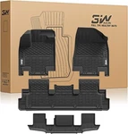 3W Floor Mats For Nissan Pathfinder 7 Seat 2022-2025 All Weather Fit Tpe Liners. Fixed Price $135.99.