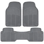 Bdk 3-PIECE Gray Rubber Floor Mats (front + Rear), Heavy Duty Universal Fit L.... Fixed Price $22.50.