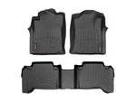 Weathertech Floorliner For 2008-2011 Toyota Tacoma 1ST & 2ND Row, Black. Fixed Price $199.90.