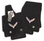 New! Chevrolet Corvette C7 Floor Mats Jet Black W/silver Flags 32OZ 2PLY Instock. Fixed Price $162.99.