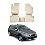 Omac Floor Mats Liner For Volvo S80 2007-2016 Beige Tpe All-weather 4 Pcs. Fixed Price $79.99.