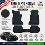 Rubber Floor Mats For Bmw 5 F10 Xdrive 2013-2016 3D Tpe 4PCS Black. Fixed Price $138.00.