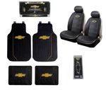 Chevy Bowtie Car Truck Front Back Floor Mats / License Plate Frame Seat Covers. Fixed Price $51.82.