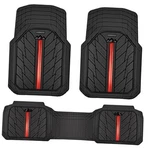 Rubber Floor Mats For Cars, Full Sets Deepdish,universal Black Red. Fixed Price $58.32.