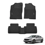 3D Floor Mats Cargo Liner Set For 2016-2021 Honda Civic Sedan Tpe All Weather. Fixed Price $69.99.