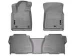 Husky Weatherbeater FRONT/2ND Row Floor Mats 3PC Fits 07-11 Toyota Tundra Grey. Fixed Price $149.99.