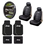 Brand New 9PC Jeep Elite Rubber Floormats Seat Covers Steering Wheel. Fixed Price $113.38.