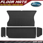 4PCS Rear Trunk Black Floor Mats Cargo Liner For Tesla Model X 2022 2023 2024. Fixed Price $95.99.