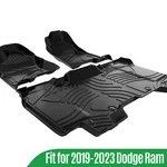 Fit For 19-23 Dodge Ram 5 Seat Car Floor Mats Front & Rear Full Set Black. Fixed Price $159.99.