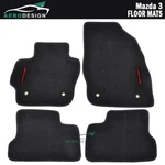 Fits 10-13 Mazda Black Nylon Floor Mat Carpet Front Rear Non-slip With Sport. Fixed Price $57.99.