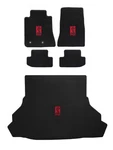 2015-2020 Shelby Black Velourtex 5PC Front Floor Rear Trunk Mat Red GT350R Snake. Fixed Price $361.98.