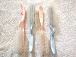 Lot Of Vintage Cameo #204 Salon Nylon Hair Brush Pink / Blue Clean Read Rare. Fixed Price $36.99.