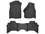 Husky Weatherbeater Floor Liners Fit 2002-2009 Ram 3500 Quad FRONT/2ND 3PC Black. Fixed Price $149.99.