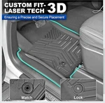 Weize Floor Mats Cargo Liner For Chevrolet Silverado/gmc Sierra 1500/2500/3500. Fixed Price $90.00.