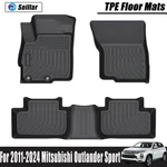 1ST+2ND Row Floor Mats Liner For 2014 2015 2016 Mitsubishi Outlander Sport Tpe. Fixed Price $63.55.