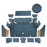 Ford Mustang 67-68 Cargo Area Carpet Standard Replacement Die Cut Dark Green. Fixed Price $328.17.