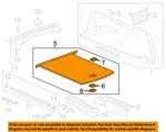Gm Oem 18-20 Regal Tourx Rear Body Interior Trim-floor Mat 39143065. Fixed Price $129.89.