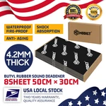 Sound Deadening Damping Mat 8X Butyl Car Van Vibration Proofing 50X30CM/1.2SQM. Fixed Price $40.97.