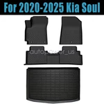 Tpe Floor Mats Liners / Trunk Cargo Black Fits 2020-2025 Kia Soul All Weather. Fixed Price $120.29.