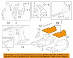 Gm Oem 13-16 Acadia Pillars, Rocker Interior Trim-floor Mat 19210636. Fixed Price $80.00.