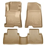 Husky Weatherbeater 1ST & 2ND Row Tan Floor Liners For 08-12 Honda Accord 4-DR. Fixed Price $153.20.