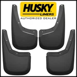Husky Front Rear Mud Guards Flaps 07-13 Silverado 1500 2500HD 3500HD W/o Flares. Fixed Price $109.95.