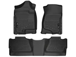 Husky Weatherbeater Floor Liners Fit 07-14 Silv/sierra 1500-3500 Crew 3PC Black. Fixed Price $149.99.