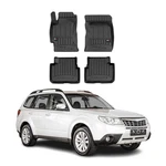 Subaru Forester 2009-2013 Omac Premium 1ST & 2ND Row Black Floor Mat Set. Fixed Price $99.99.
