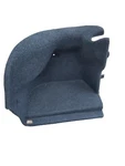 Rear Left Driver Side Wall Carpet Trunk Cargo Area Trim Oem Bmw E60 Gray. Fixed Price $72.95.
