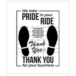 Chorming White Car Paper Floor Mats : Disposable 16X20 Inches,. Fixed Price $24.05.