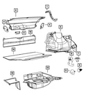 Genuine Mopar Trunk Carpet Right 55315126AJ. Fixed Price $189.41.
