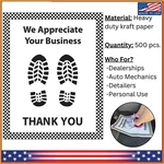500 Pack Disposable Floor Paper Mats For Cars White 20" X 16" Protective Vehicle. Fixed Price $86.97.
