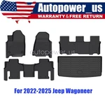 New For 2022 2023 2024 2025 Jeep Wagoneer Tpe Floor Mats Liner+trunk Cargo. Fixed Price $123.79.