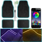 Soft Floor Mats With Led Strip Light, Universal Fit Black Automotive Carp.... Fixed Price $81.89.