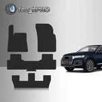 Toughpro Floor Mats + 3RD Row Black For Audi Q7 All Weather Custom Fit 2017-2025. Fixed Price $89.96.