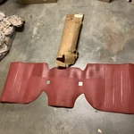 Nos 1965 Ford Galaxie 500 Red Rear Floor Mat C5AZ-6313106-K. Fixed Price $225.00.