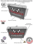 Ace Champion 4 Row Radiator For 1966-1969 Dodge Charger Base Small Block V8 Eng. Fixed Price $378.59.