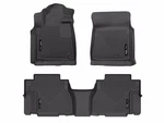 Husky Weatherbeater FRONT/2ND Row Floor Mats 3PC Fits 08-11 Toyota Sequoia Blk. Fixed Price $149.99.