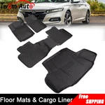 Floor Mats & Cargo Liner Full Set Cover For Honda Accord Sedan 2018- 2022 Black. Fixed Price $88.95.