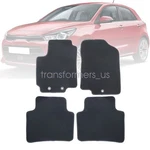 For 2011 2012 2013 2014-2017 Kia Rio Front & Rear Floor Mats Carpet Black New. Fixed Price $37.19.