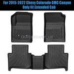 For 2015-2022 Chevy Colorado Gmc Canyon Extended Cab Tpe Floor Mats Liners Set. Fixed Price $78.89.