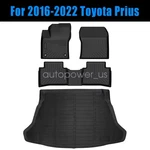 For 2016-2022 Toyota Prius Tpe Front-rear Floor Mats/trunk Cargo Liner Full Set. Fixed Price $67.99.